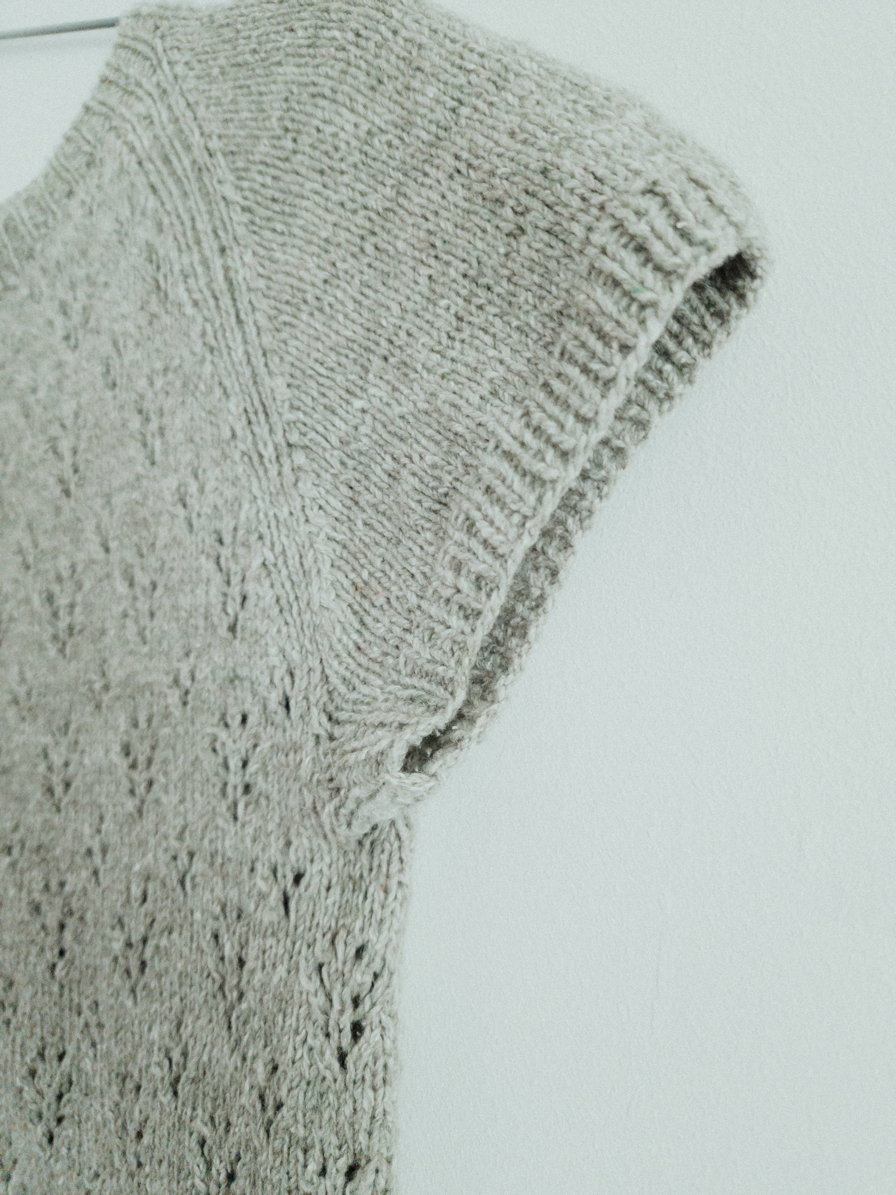 【SATIIIZ】Tenney Line Raglan Wool Knit Churchmouse Classics Simple 'Tee' in Shibui Rain | Knitting