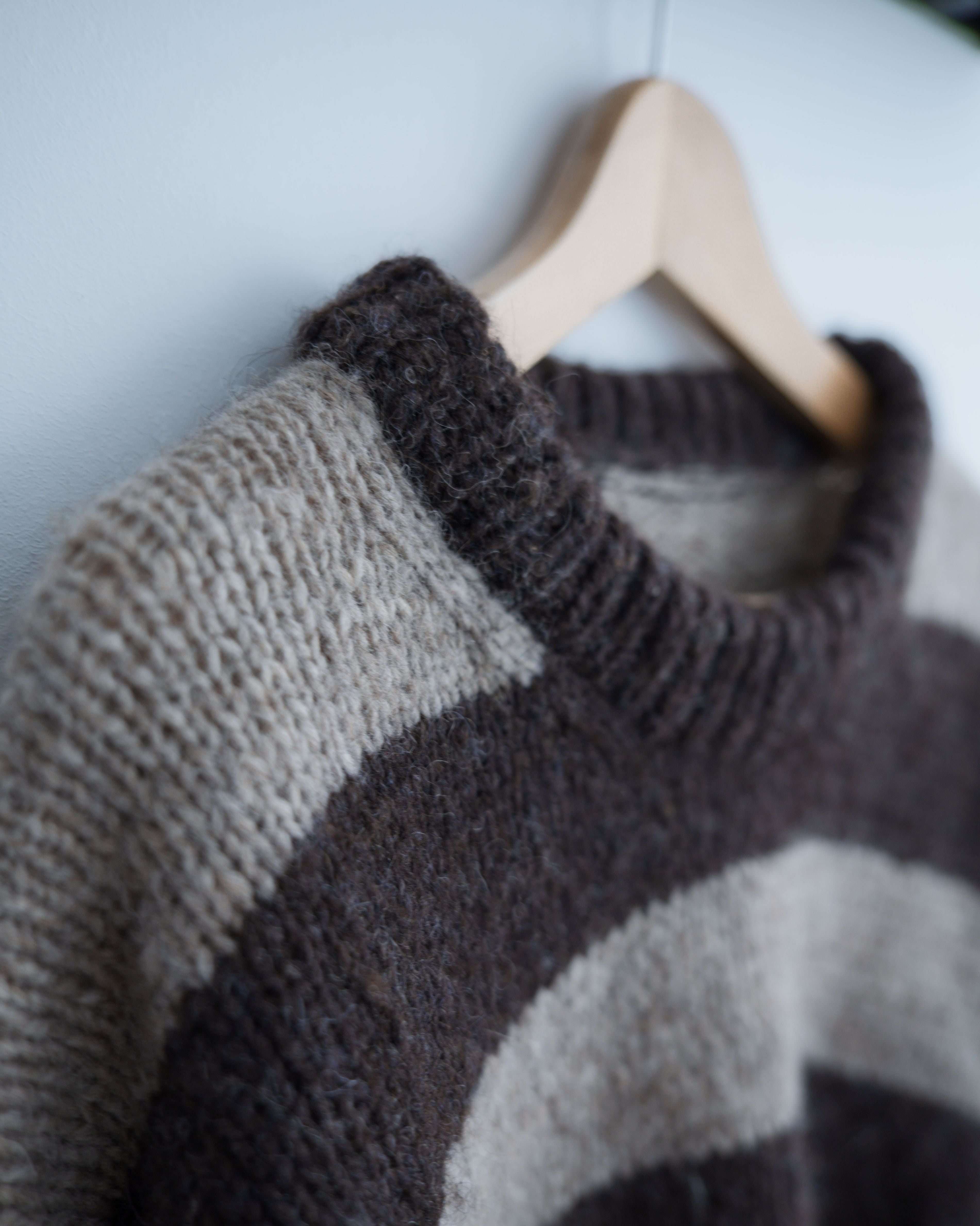 Sable Sweater – Drop-Shoulder Stripe Pattern | Ulven Knit